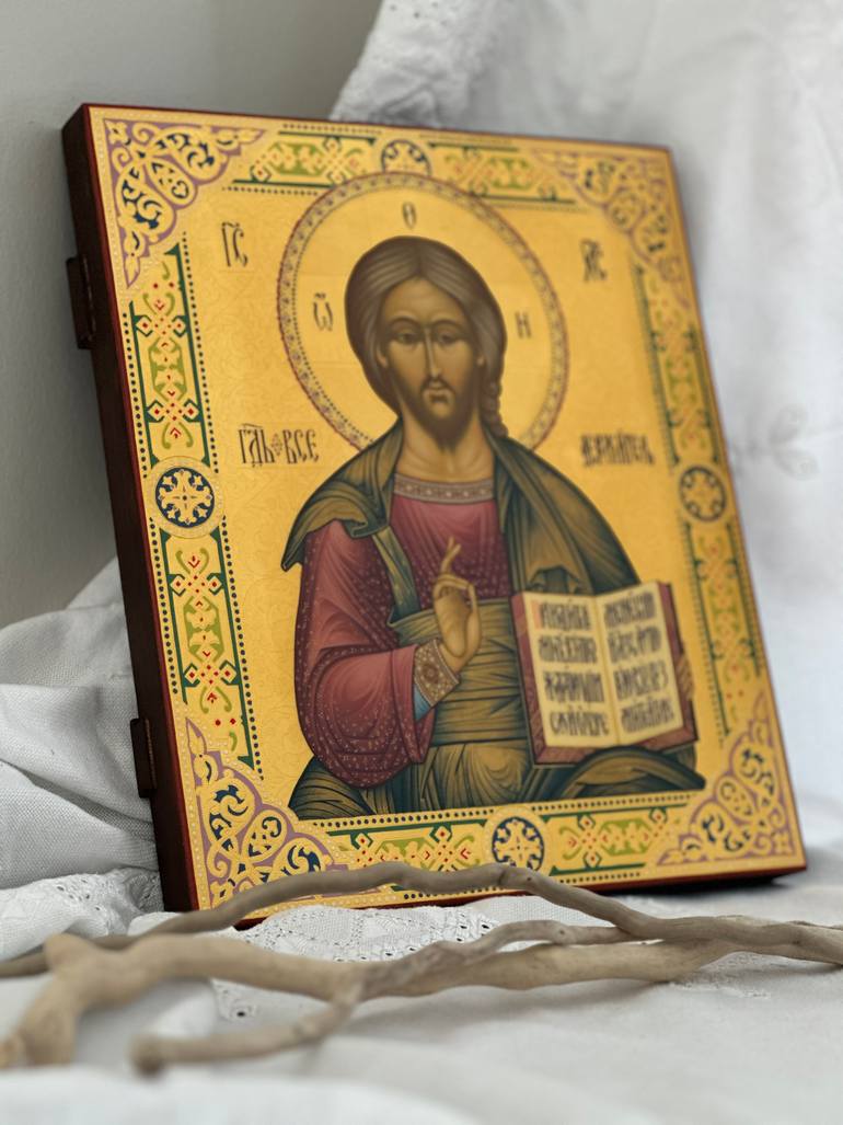 Original Symbolism Religion Painting by Mikhail Myshkov