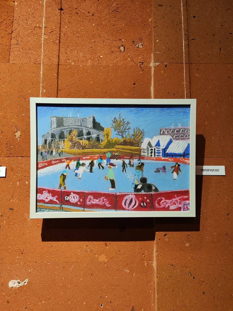Original Contemporary Christmas Drawing by Lilit Manaryan