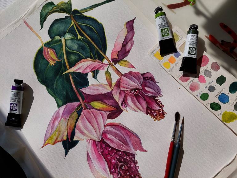Original Contemporary Botanic Painting by Irina Chernitsky