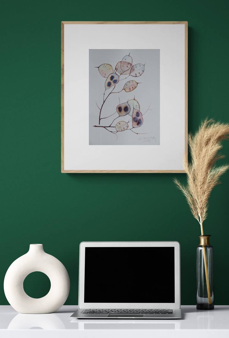 Original Illustration Botanic Painting by Irina Chernitsky