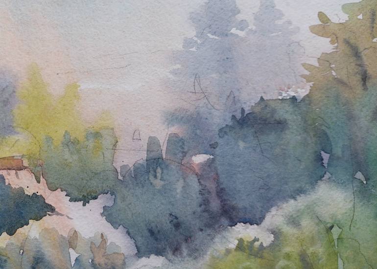 Original Impressionism Landscape Painting by Irina Chernitsky