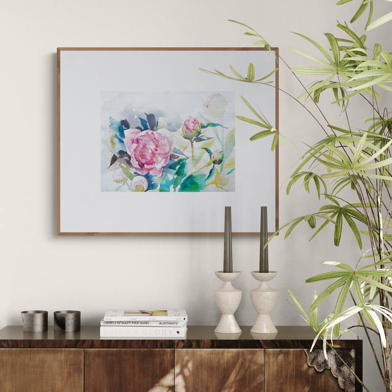Original Contemporary Floral Painting by Irina Chernitsky