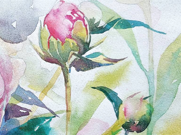 Original Contemporary Floral Painting by Irina Chernitsky