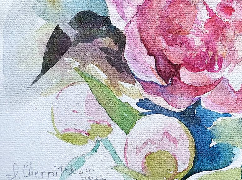 Original Contemporary Floral Painting by Irina Chernitsky