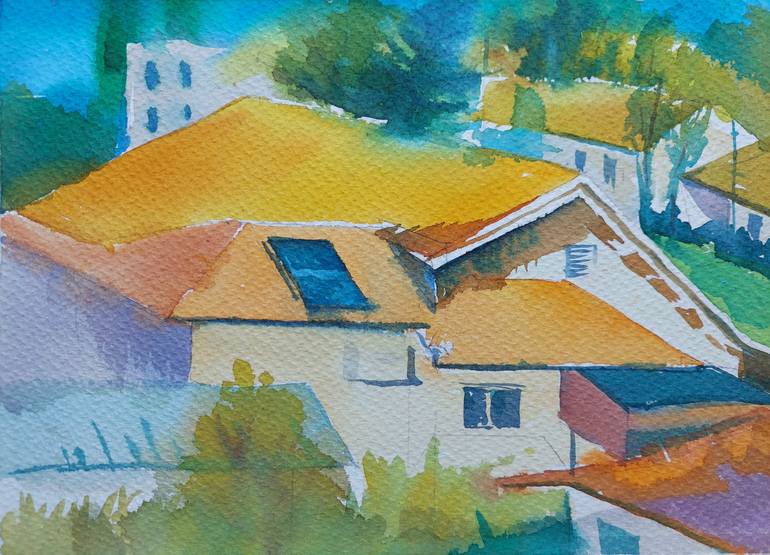 Print of Contemporary Cities Paintings by Irina Chernitsky