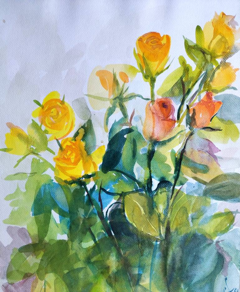 Print of Contemporary Botanic Paintings by Irina Chernitsky