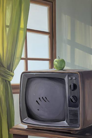 Original Conceptual Science/Technology Painting by Amra Sabanovic