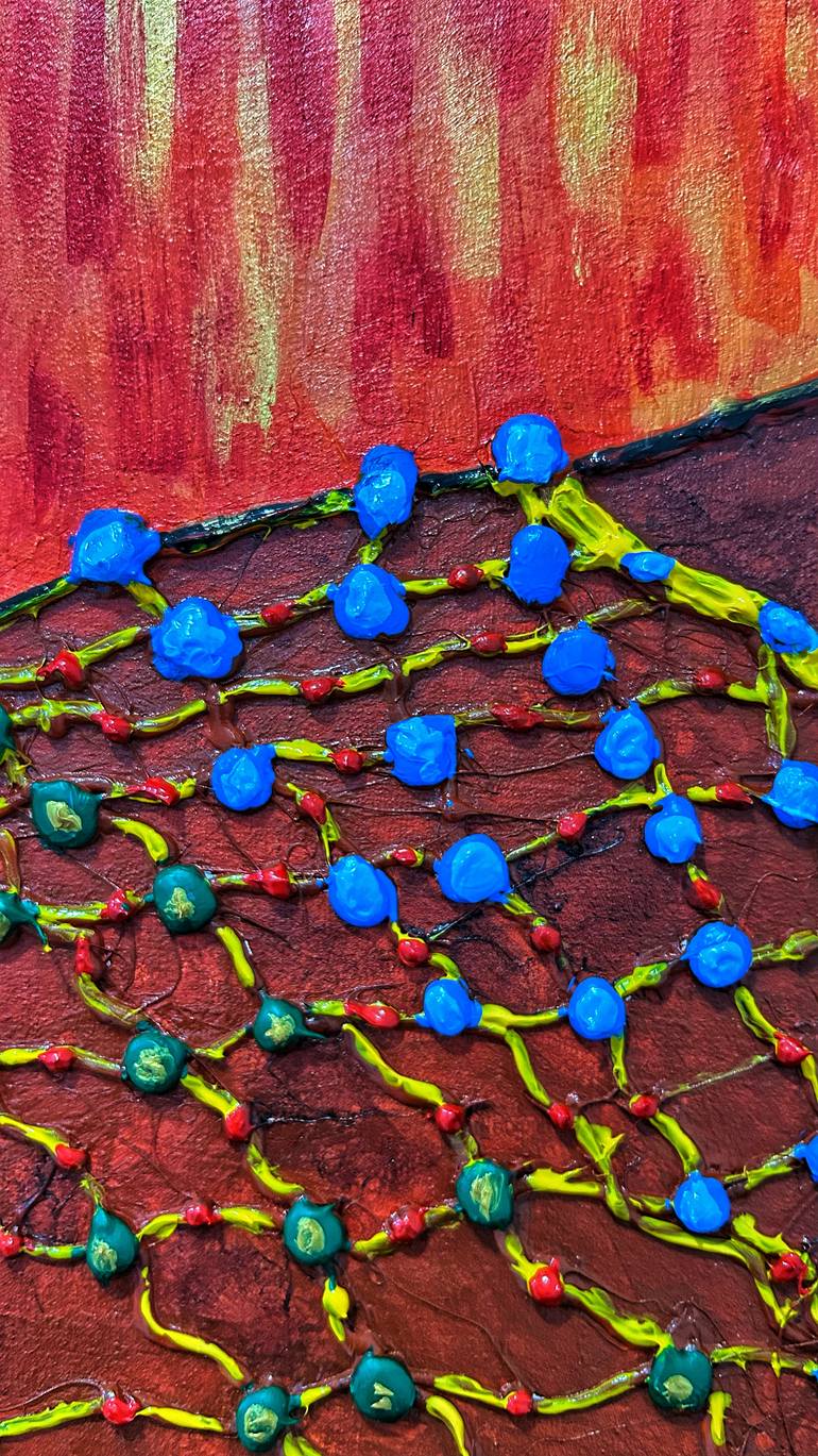 Original Abstract Expressionism Abstract Mixed Media by Oluwawemimo Bello Art By Awelewa