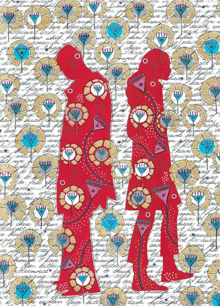 Print of Abstract People Drawings by Dagnija Griezne