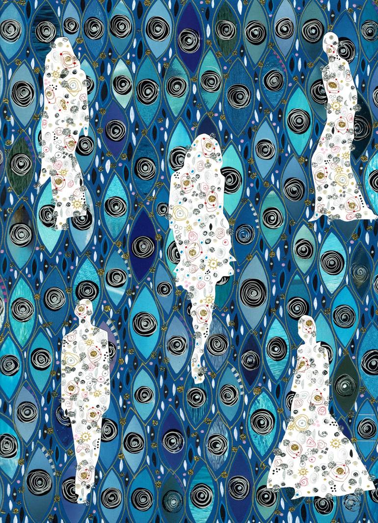 Print of Abstract People Drawings by Dagnija Griezne