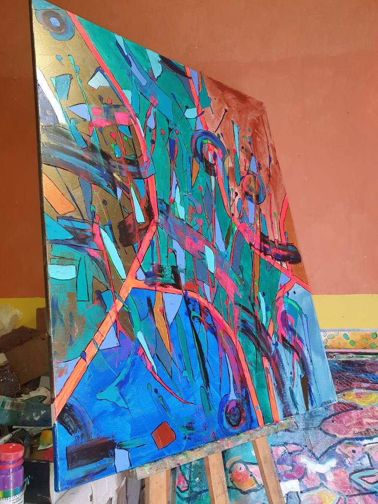 Original Abstract Painting by Olga Korenieva