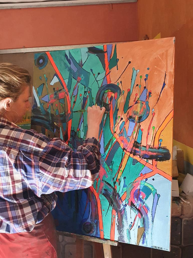 Original Abstract Painting by Olga Korenieva