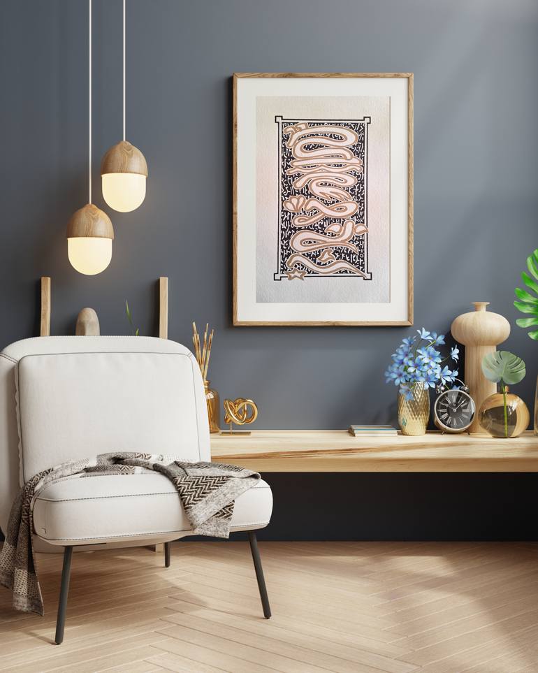 Original Contemporary Calligraphy Mixed Media by Jim Lloyd