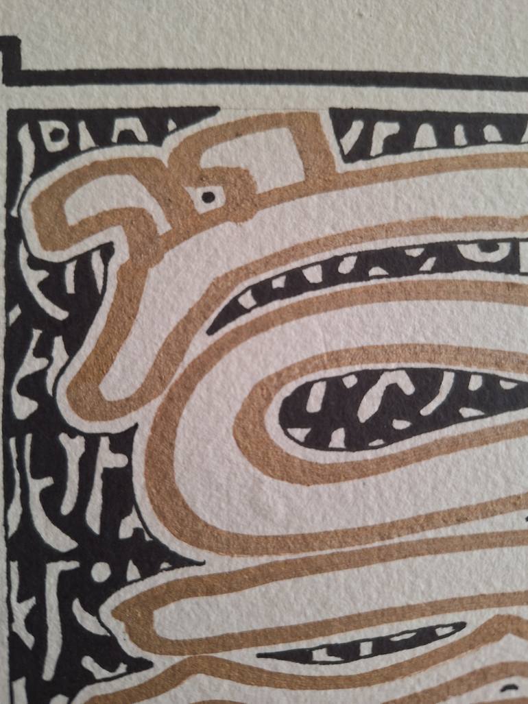 Original Contemporary Calligraphy Mixed Media by Jim Lloyd