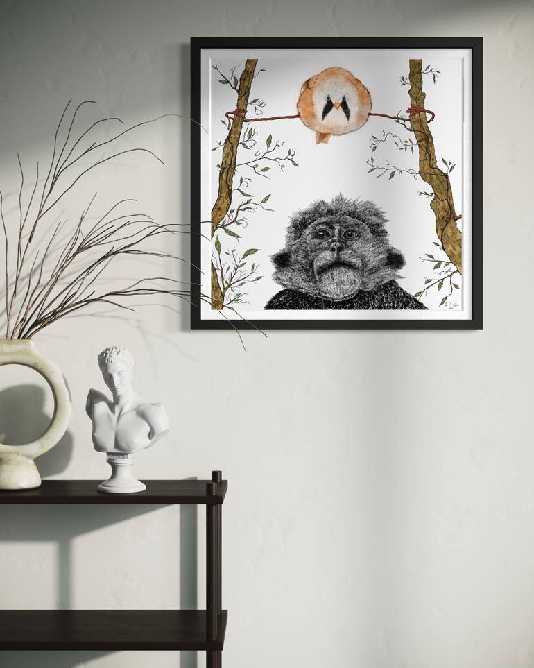 Original Black & White Animal Digital by Artem Vdovychenko