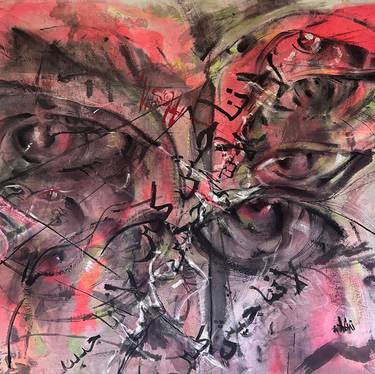 Original Abstract Expressionism Abstract Paintings by Alesha Chi