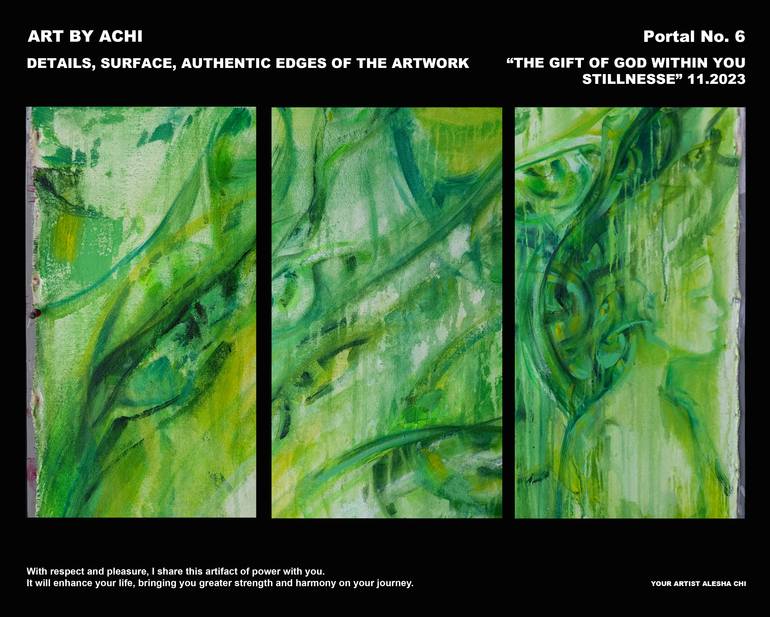 Original Abstract Expressionism Abstract Painting by Alesha Chi