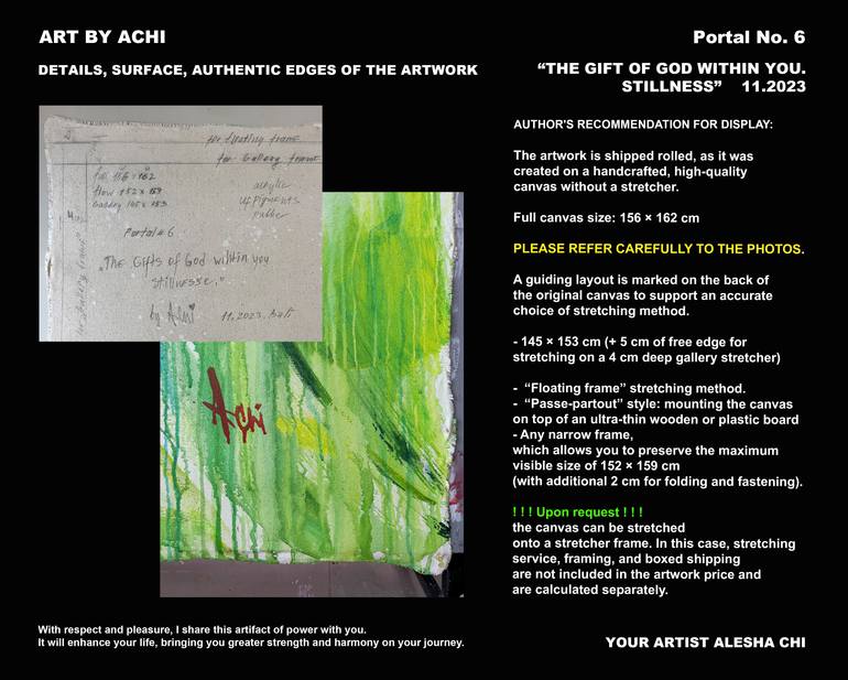 Original Abstract Expressionism Abstract Painting by Alesha Chi