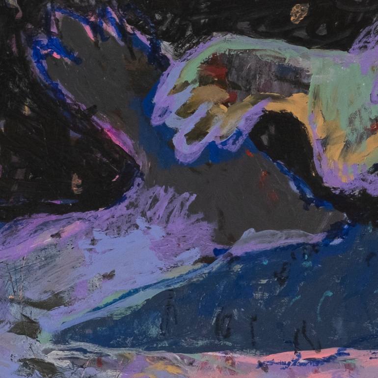 Original Expressionism Abstract Painting by Riccardo De Filippo