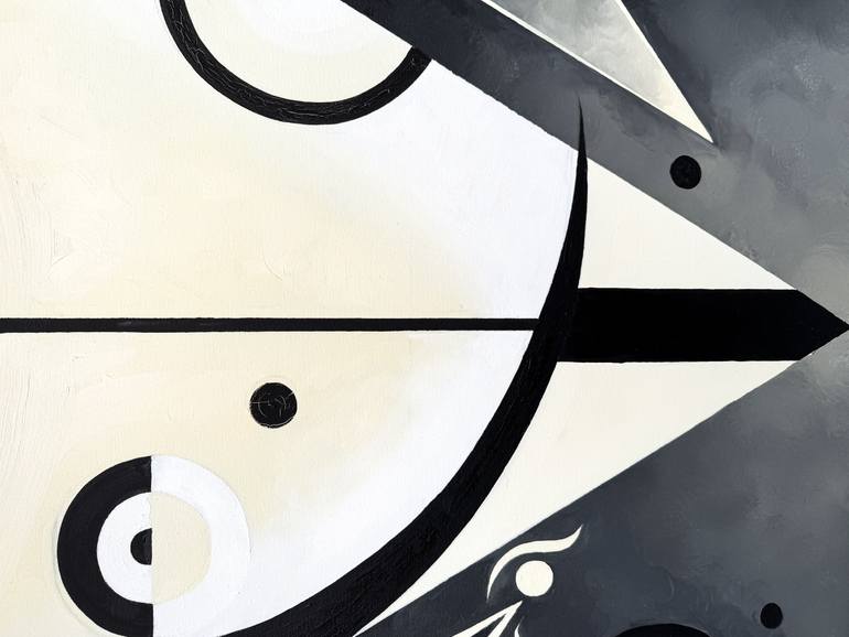 Original Abstract Geometric Painting by Fatima Cañas Jimenez