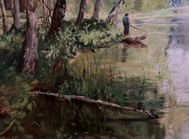 Original Realism Landscape Painting by Dávid Prokaj