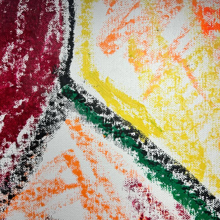 Original Abstract Floral Painting by Mad Coco