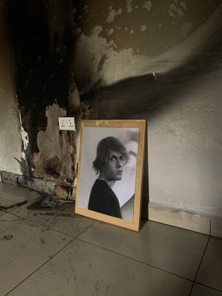 Original Black & White Pop Culture/Celebrity Drawing by Xhalo Gallery