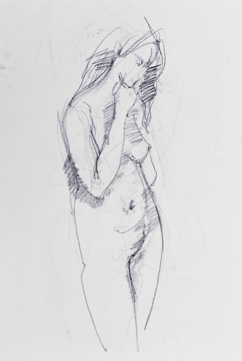 Nude Figure Standing (probably Raymonde Knaublich), All Works