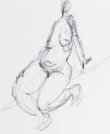 Print of Expressionism Nude Drawings by Alla Tkachuk