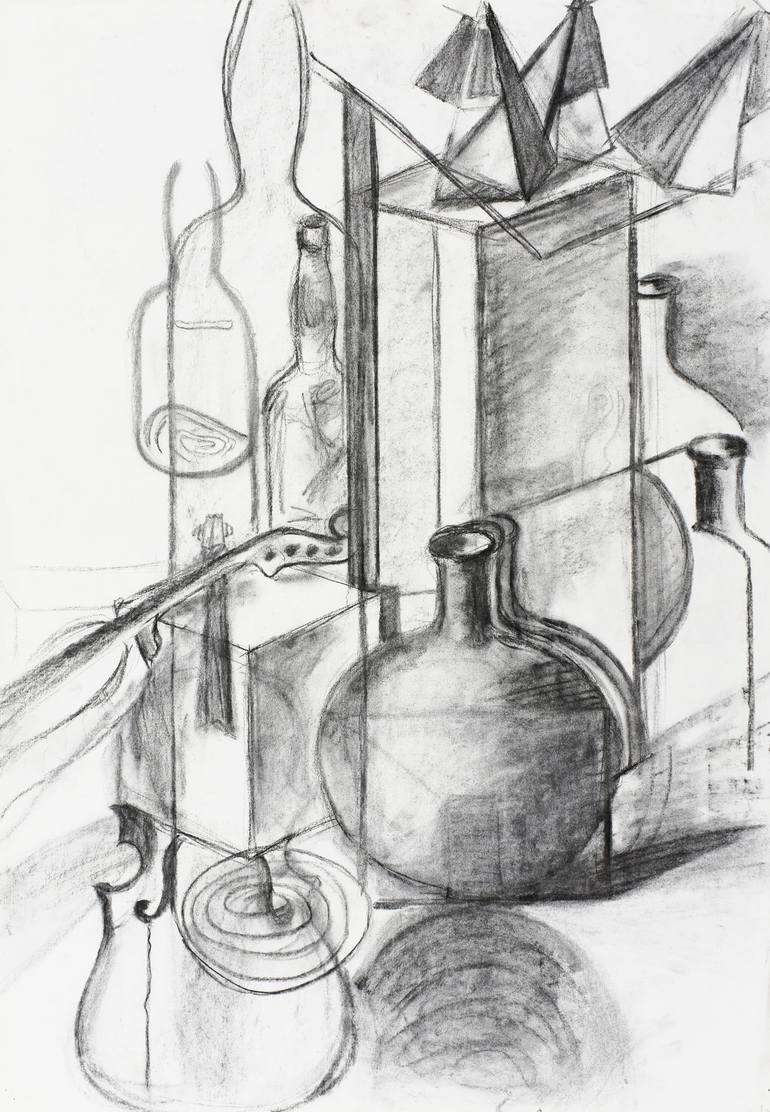 Drawing of a still life Drawing by Alla Tkachuk | Saatchi Art