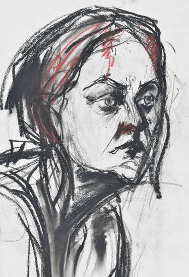 Print of Impressionism Portrait Drawings by Alla Tkachuk