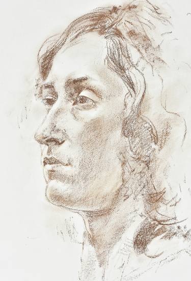 Print of Portraiture Portrait Drawings by Alla Tkachuk