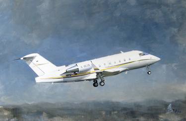 Print of Aeroplane Paintings by Alla Tkachuk