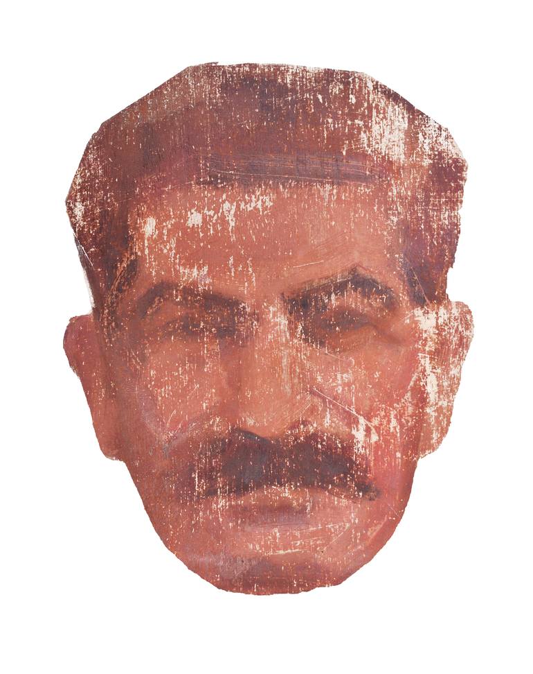 Stalin Head Printmaking By Alla Tkachuk Saatchi Art