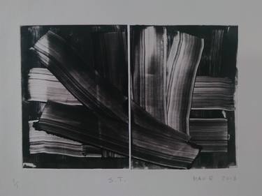 Original Abstract Expressionism Abstract Printmaking by Marco Antonio Velazquez