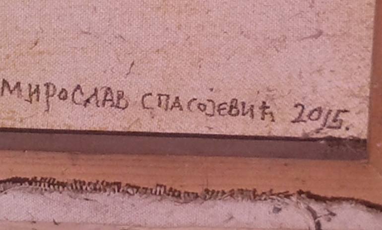 Original Abstract Expressionism Abstract Painting by Miroslav Spasojevic