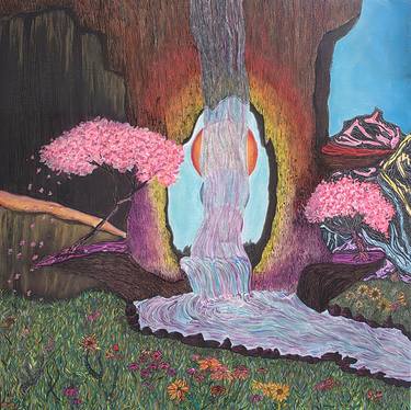 Original Abstract Expressionism Water Mixed Media by Shyvonne Neufeldt