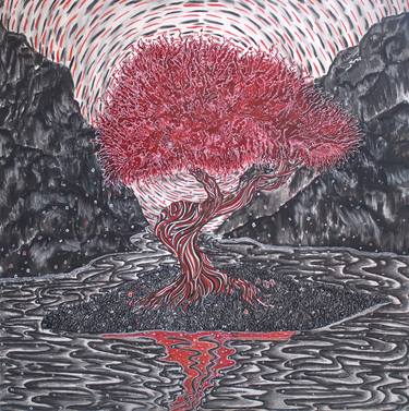 Original Symbolism Landscape Paintings by Shyvonne Neufeldt