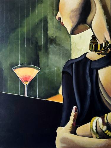 Original Art Nouveau Food & Drink Painting by James Reed
