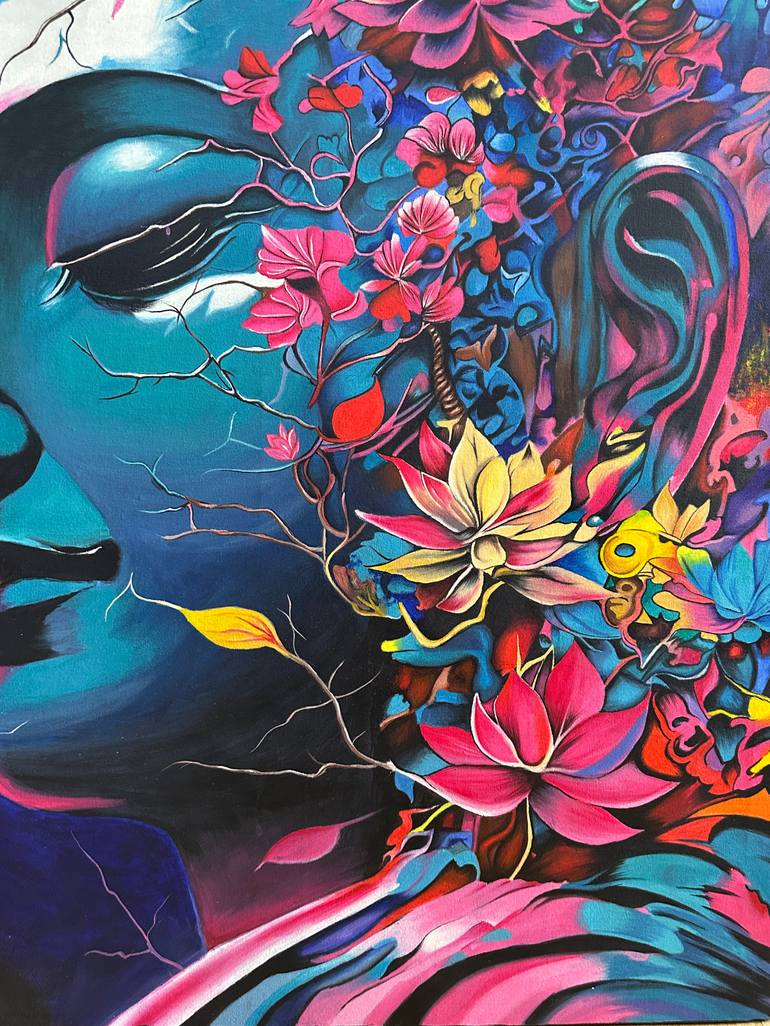 Original Color Field Painting Religion Painting by Siva Kumar