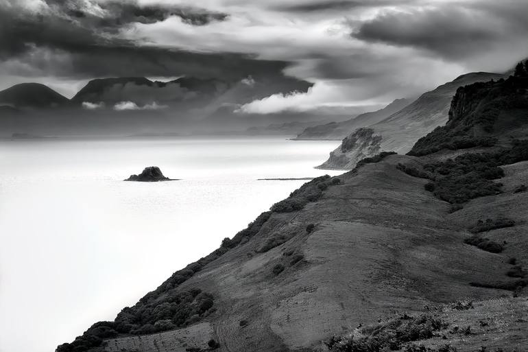 Original Landscape Photography by Michael Hart | Black & White Art on Paper | Holm Island, Sound of Raasay, Isle of Skye
