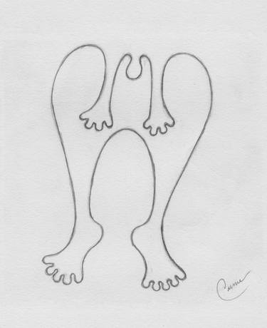 Original Abstract Expressionism Abstract Drawing by Carmen M Perez - Stoppert