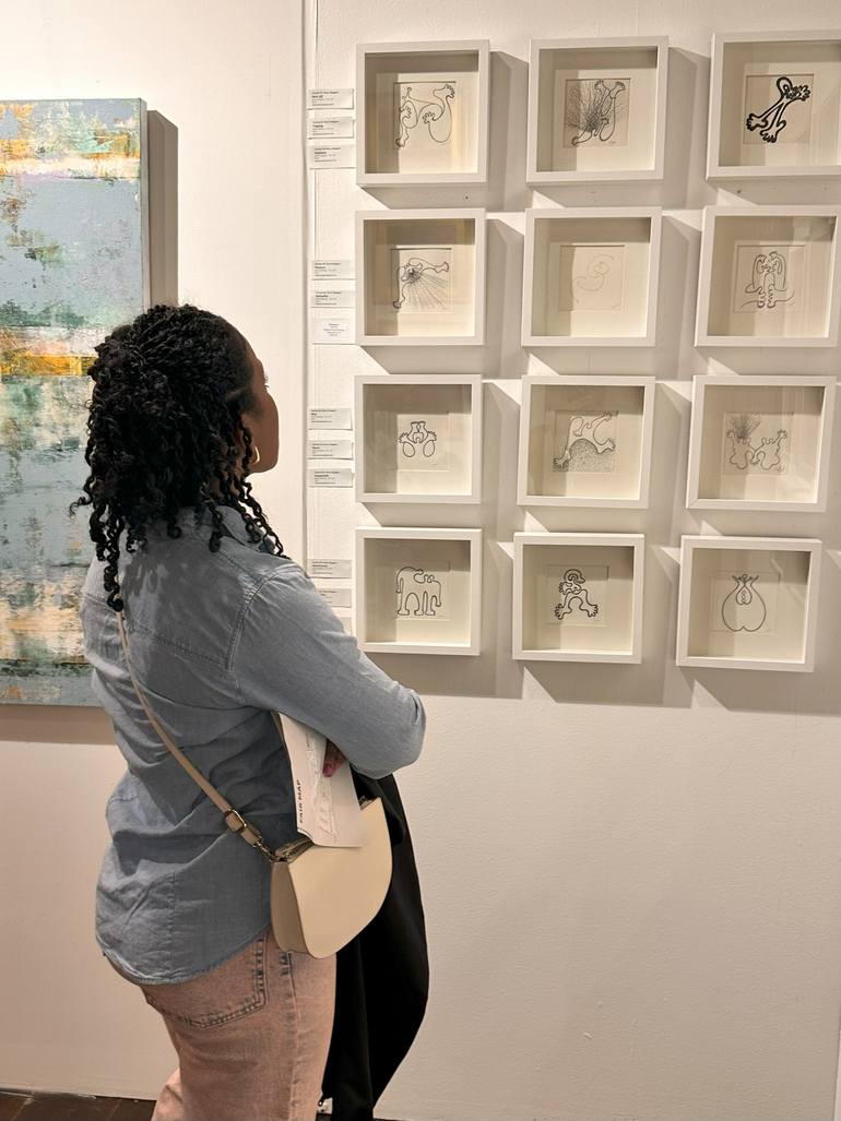 Original Abstract Expressionism Abstract Drawing by Carmen M Perez - Stoppert