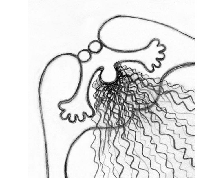 Original Abstract Expressionism Women Drawing by Carmen M Perez - Stoppert