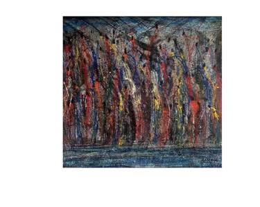 Original Abstract Expressionism Abstract Mixed Media by Anthony Irungu