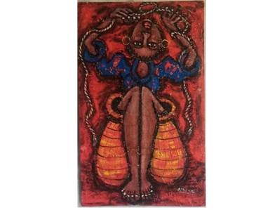 Original Abstract Expressionism Abstract Mixed Media by Anthony Irungu