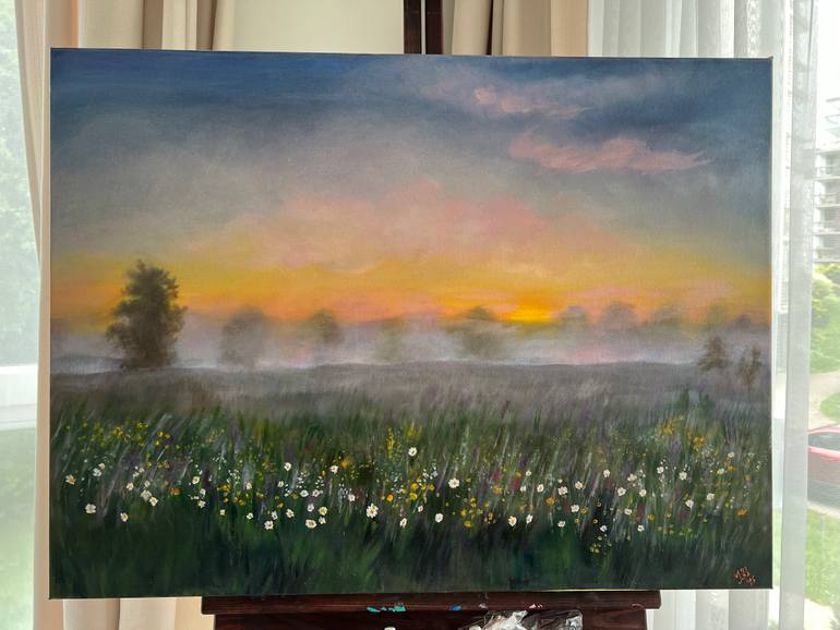 Original Impressionism Landscape Painting by Ilsy Khaff