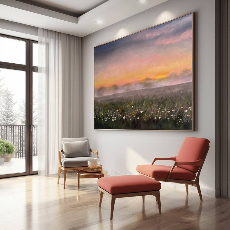 Original Impressionism Landscape Painting by Ilsy Khaff