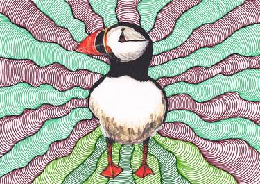 Original Contemporary Animal Mixed Media by Edward Tolson