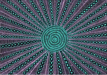 Original Fractal Patterns Drawing by Edward Tolson